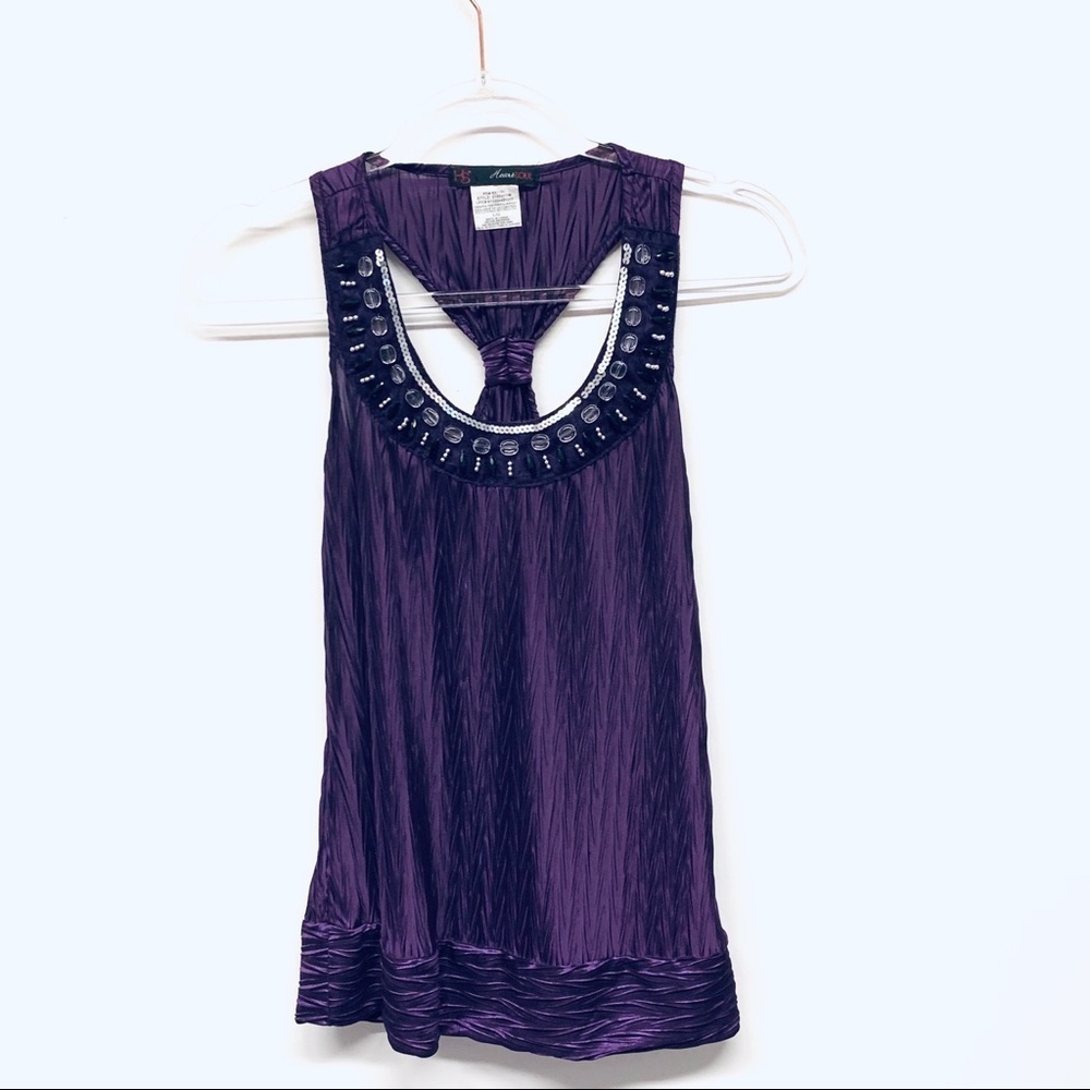 HeartSoul Embellished Racerback Tank - Picture 2 of 6